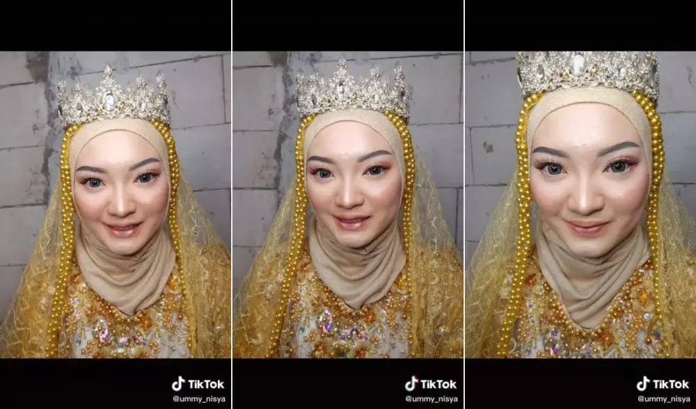 makeup gagal pengantin © TikTok makeup gagal pengantin © TikTok