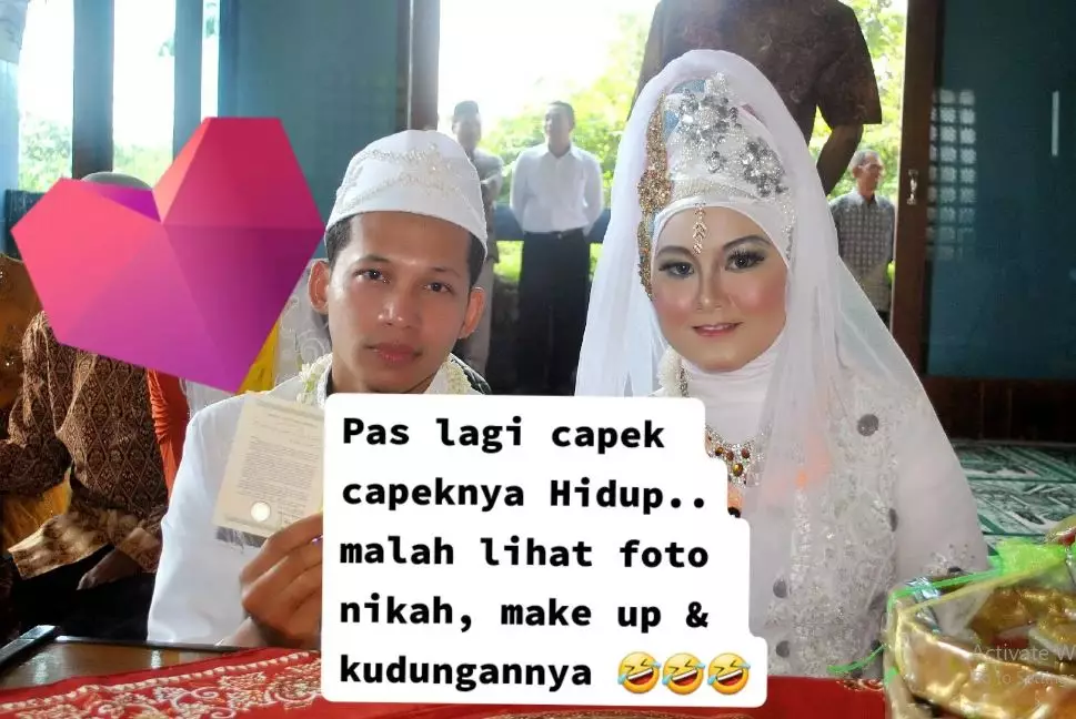 pengantin hijab jadul © TikTok