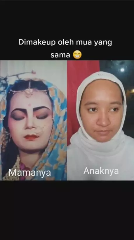 MUA 80-an tetap flawless © TikTok/@mua_zam