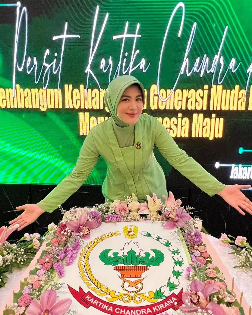 Juliana Moechtar berseragam Ibu Persit Instagram Juliana Moechtar berseragam Ibu Persit Instagram