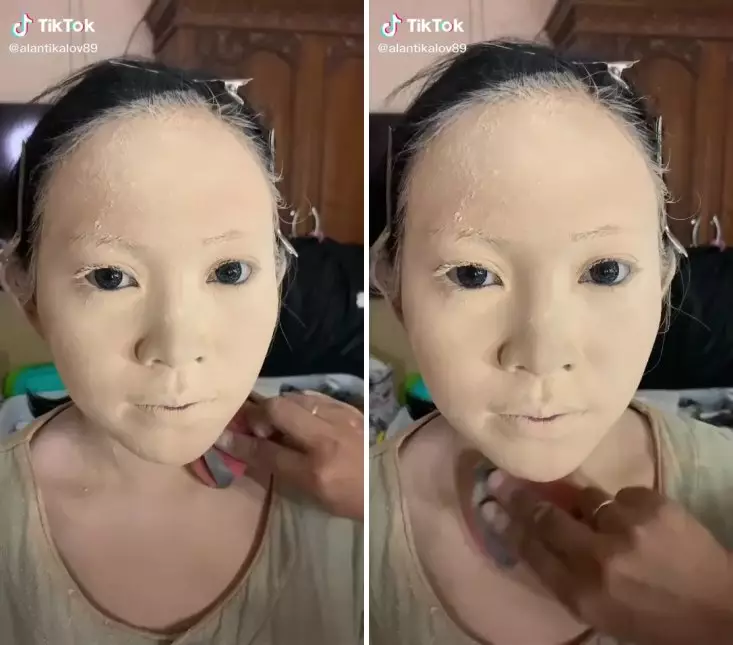 makeup dempul pengantin solo © TikTok