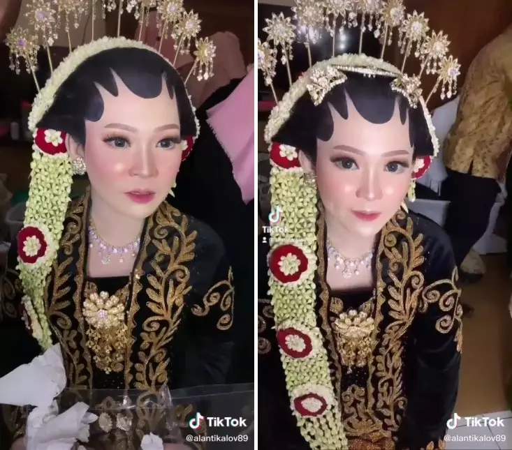 makeup dempul pengantin solo © TikTok