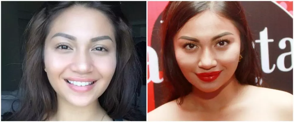 Ariel Tatum pakai dan tanpa makeup © Instagram