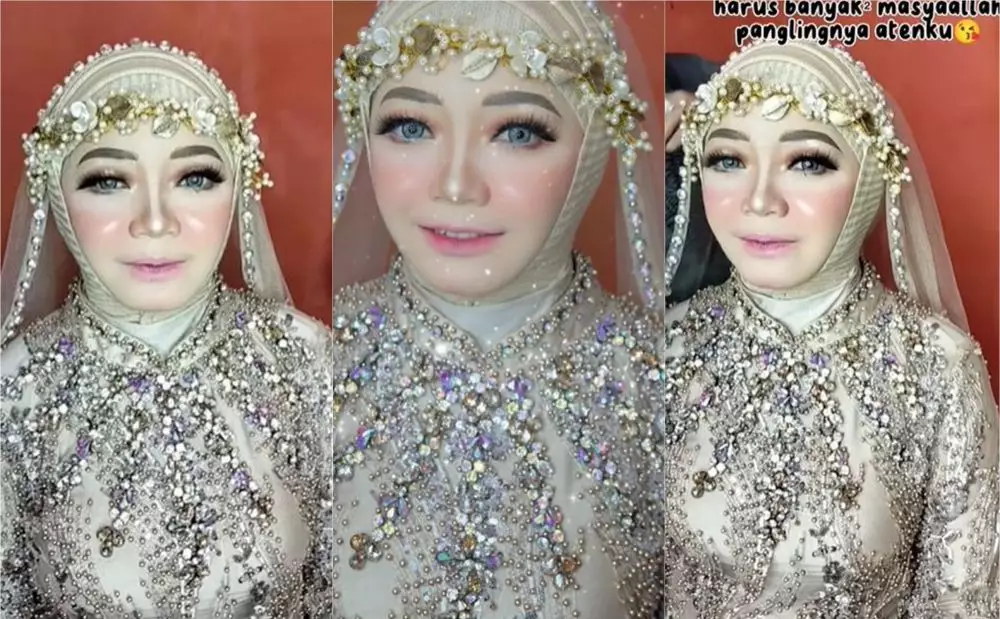 Pengantin minta hapus riasan untuk sholat, MUA ini makeup ulang © 2023 brilio.net