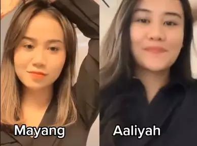beda gaya Mayang dan Aaliyah © berbagai sumber beda gaya Mayang dan Aaliyah © berbagai sumber