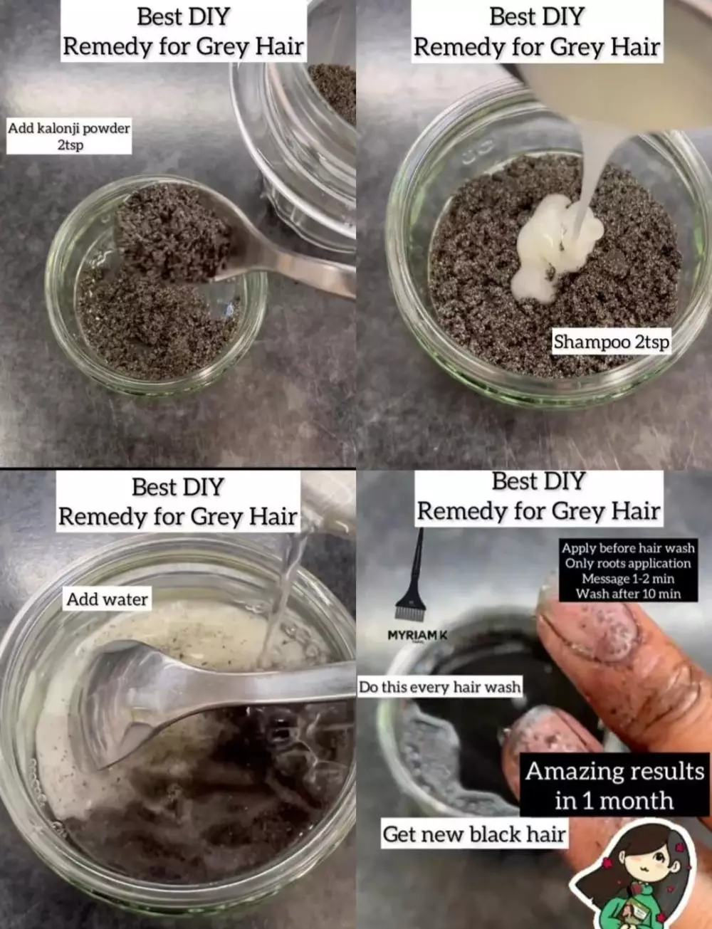 hitamkan rambut agar bebas uban © Instagram