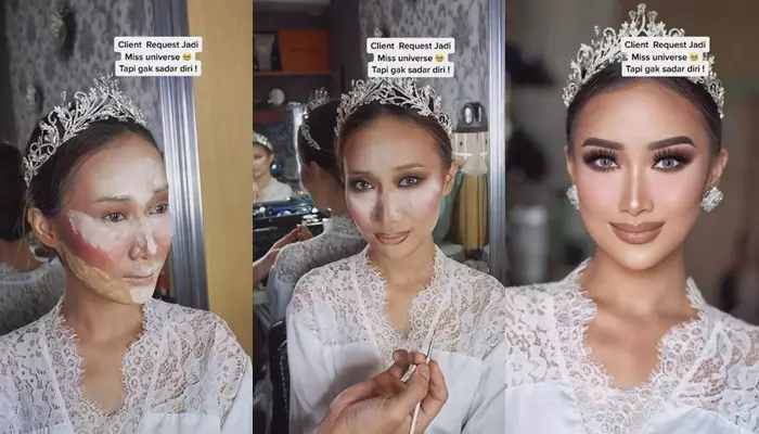 wanita dimakeup mirip sara wijayanto © 2023 brilio.net