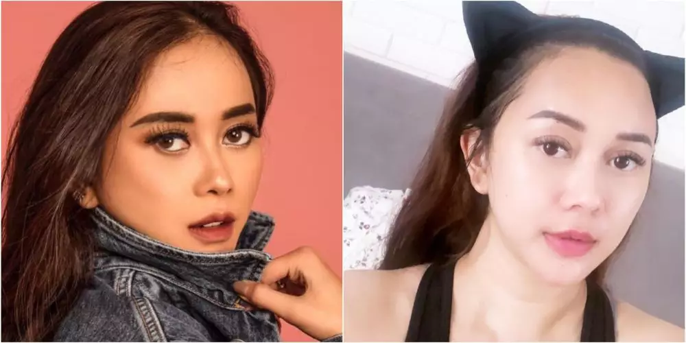 pesona aura kasih pakai dan tanpa makeup © instagram pesona aura kasih pakai dan tanpa makeup © instagram