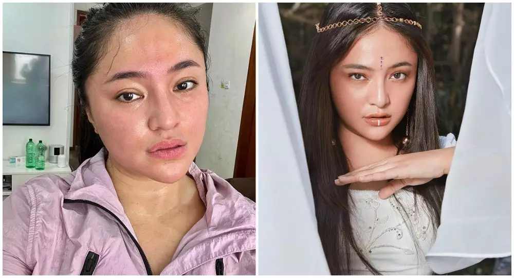 marshanda pakai dan tanpa makeup © Instagram