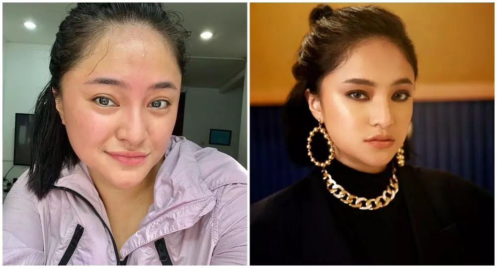 marshanda pakai dan tanpa makeup © Instagram