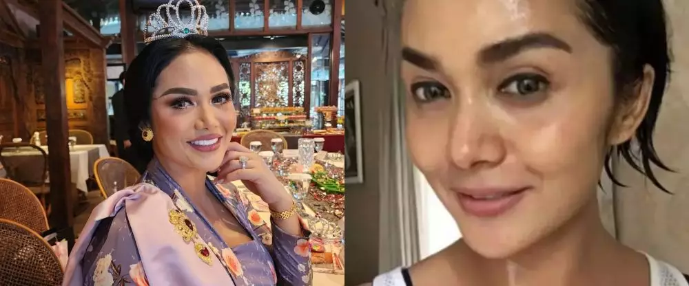 potret saat Krisdayanti pakai dan tanpa makeup © berbagai sumber potret saat Krisdayanti pakai dan tanpa makeup © berbagai sumber