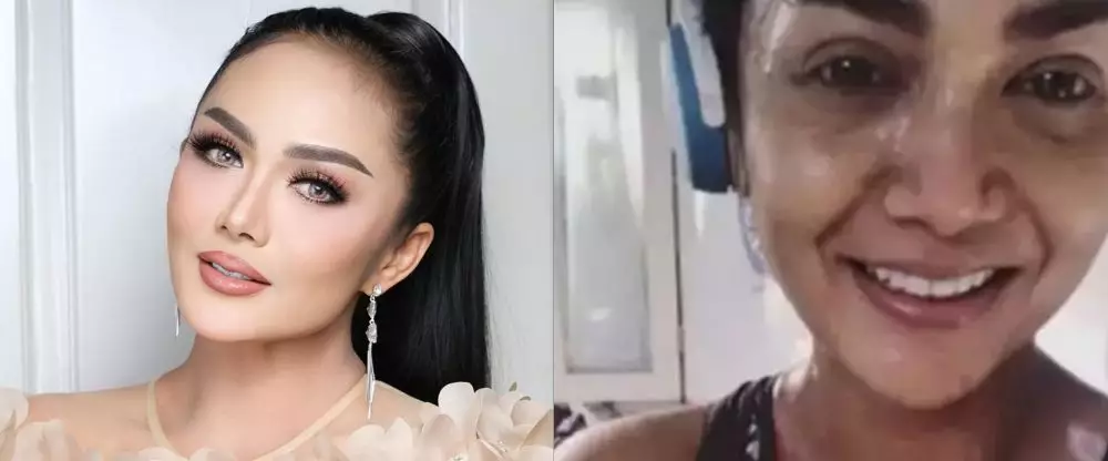 potret saat Krisdayanti pakai dan tanpa makeup © berbagai sumber potret saat Krisdayanti pakai dan tanpa makeup © berbagai sumber