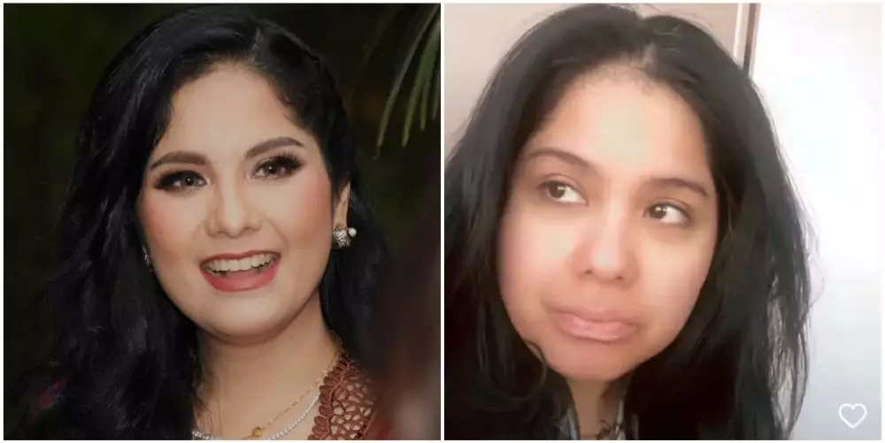 menantu presiden pakai dan tanpa makeup © instagram