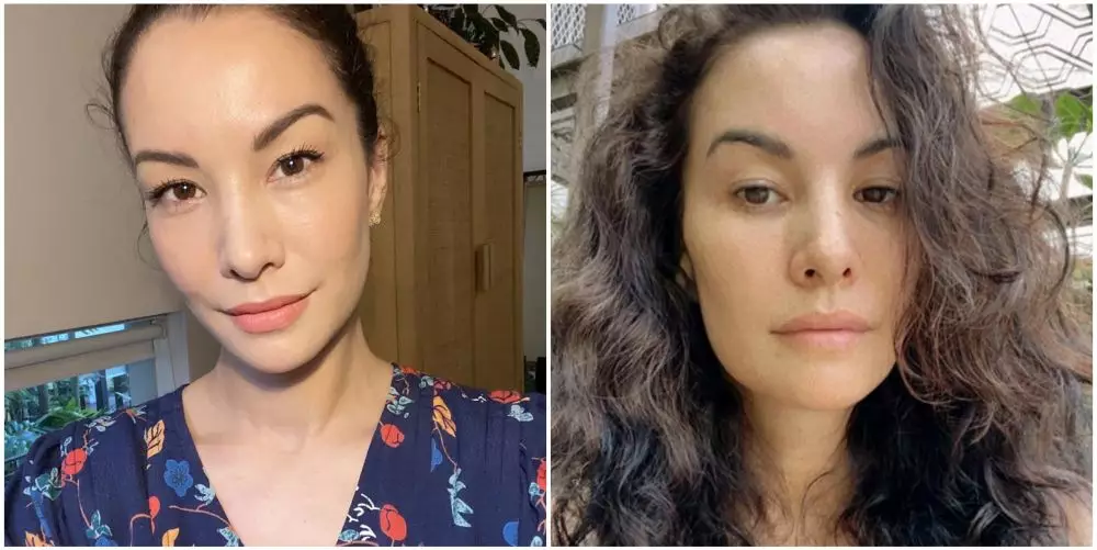 potret model pakai dan tanpa makeup © instagram potret model pakai dan tanpa makeup © instagram