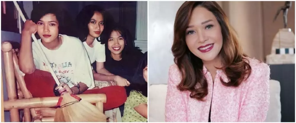 Maia Estianty saat kuliah dan kini © Instagram