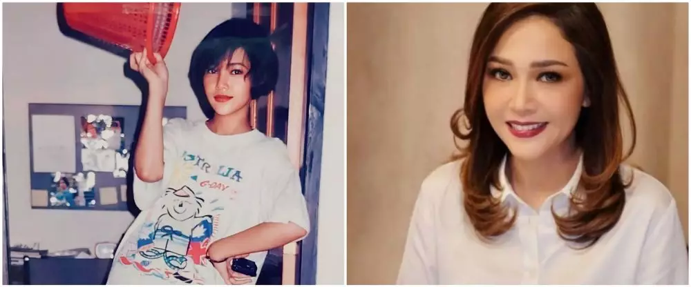 Maia Estianty saat kuliah dan kini © Instagram