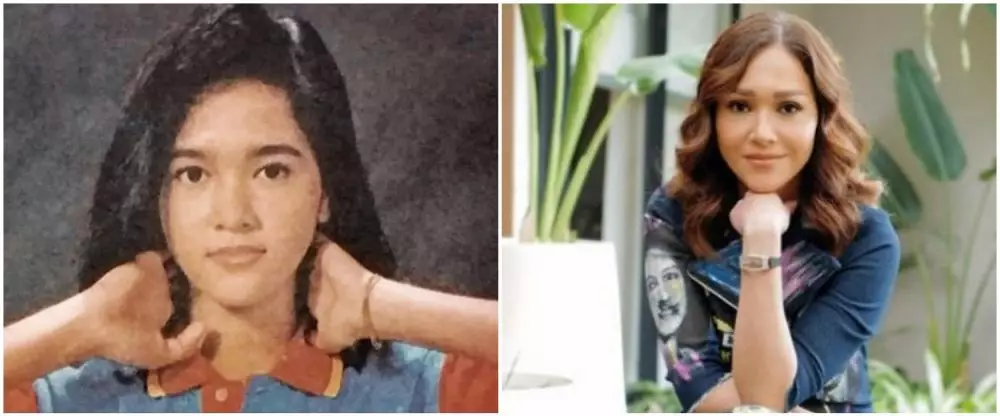 Maia Estianty saat kuliah dan kini © Instagram