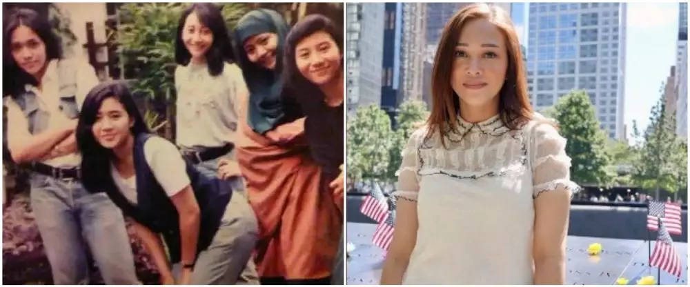 Maia Estianty saat kuliah dan kini © Instagram