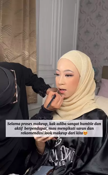 MUA ungkap kisah saat merias Adiba menjadi pengantin © berbagai sumber