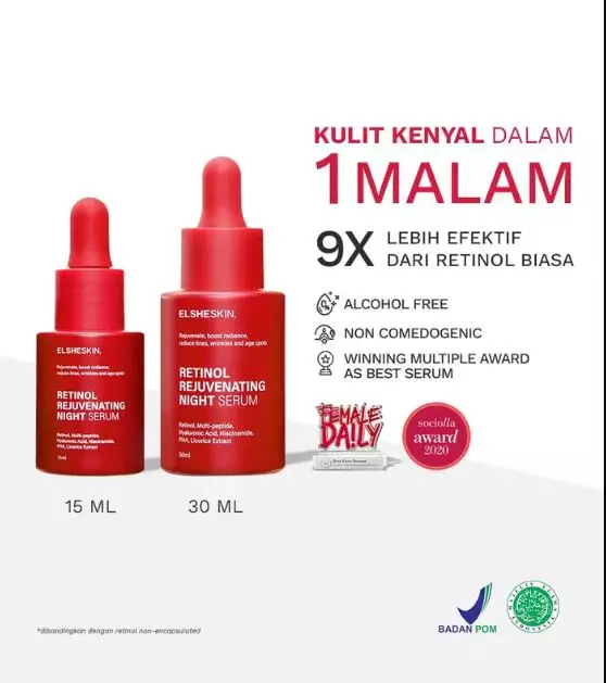 Skincare yang mengandung retinol dan niacinamide  berbagai sumber