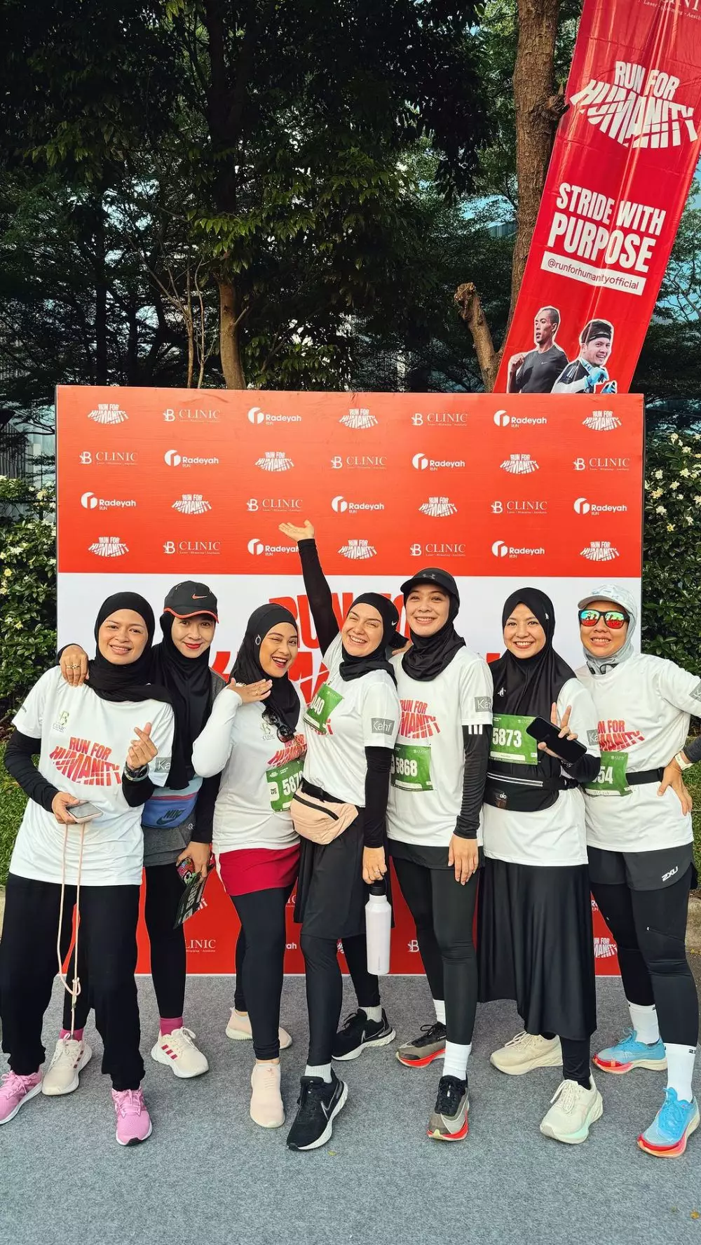 penampilan syari natasha rizki saat lari © instagram