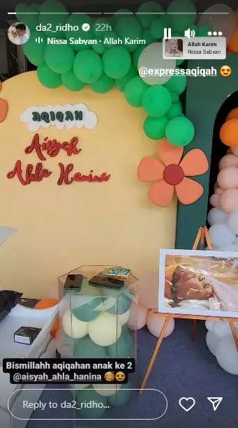 akikah anak kedua Ridho D'Academy dan Syifa © Instagram akikah anak kedua Ridho D'Academy dan Syifa © Instagram