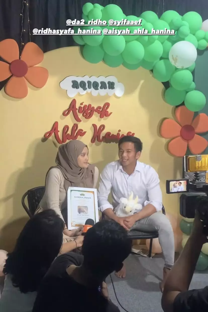 akikah anak kedua Ridho D'Academy dan Syifa © Instagram akikah anak kedua Ridho D'Academy dan Syifa © Instagram