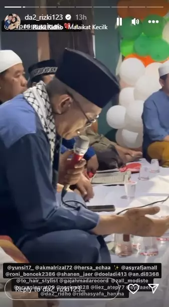 akikah anak kedua Ridho D'Academy dan Syifa © Instagram akikah anak kedua Ridho D'Academy dan Syifa © Instagram