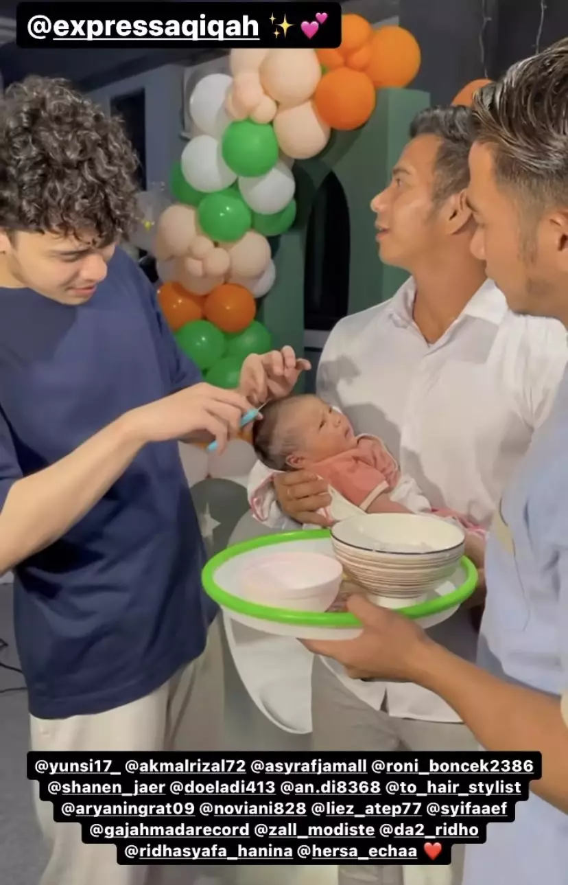 akikah anak kedua Ridho D'Academy dan Syifa © Instagram akikah anak kedua Ridho D'Academy dan Syifa © Instagram
