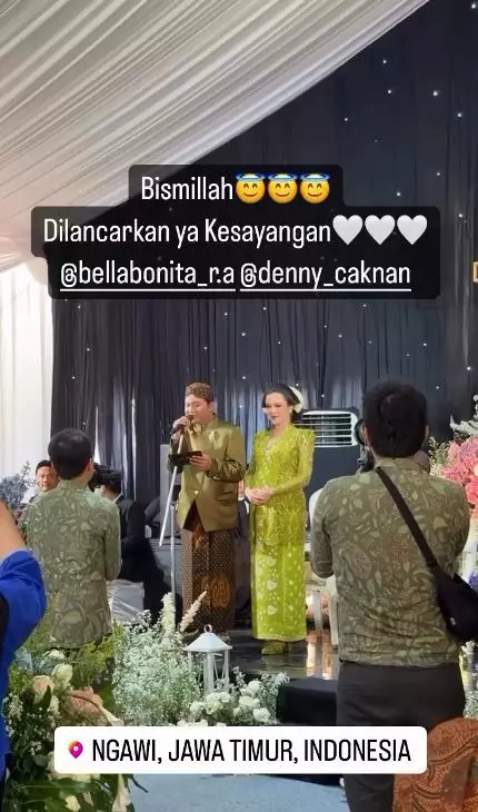momen mitoni bella bonita dan denny caknan © instagram momen mitoni bella bonita dan denny caknan © instagram