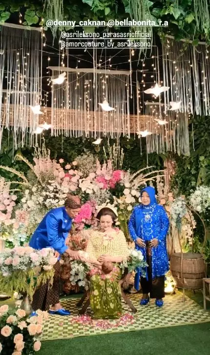 momen mitoni bella bonita dan denny caknan © instagram momen mitoni bella bonita dan denny caknan © instagram