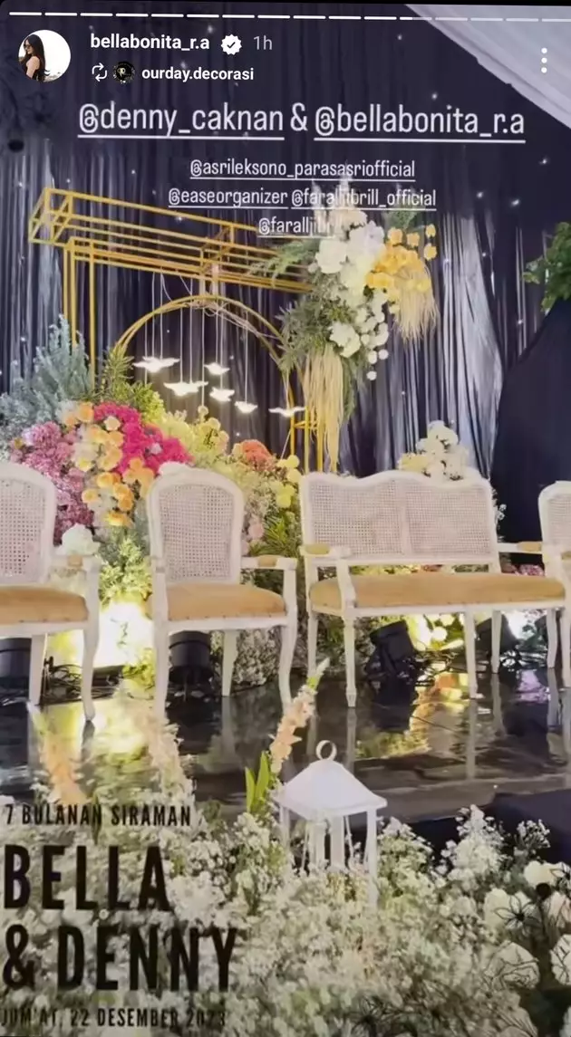 momen mitoni bella bonita dan denny caknan © instagram momen mitoni bella bonita dan denny caknan © instagram