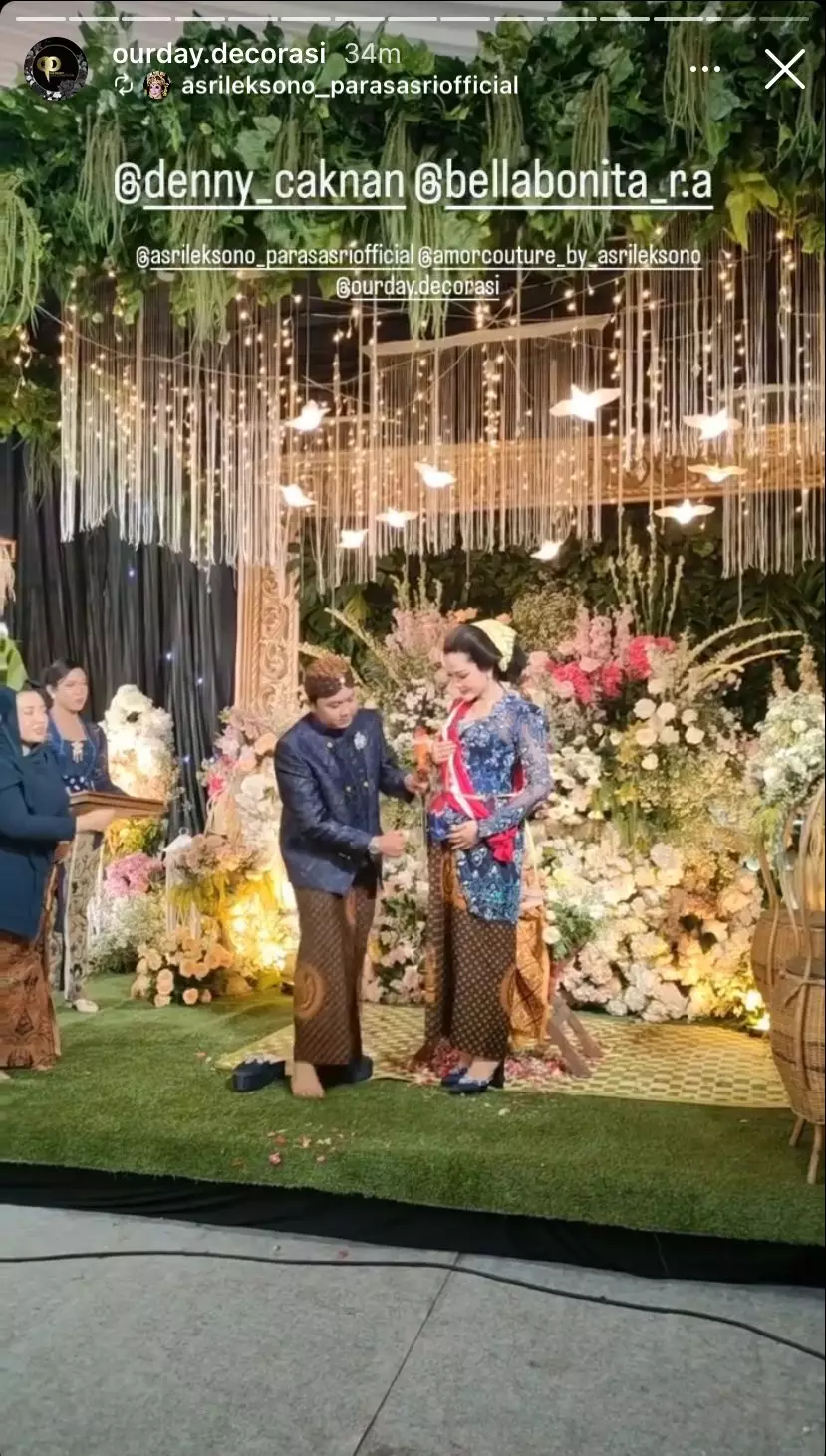 momen mitoni bella bonita dan denny caknan © instagram momen mitoni bella bonita dan denny caknan © instagram