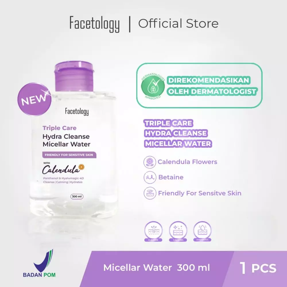 micellar water kulit berminyak dan berjerawat © berbagai sumber