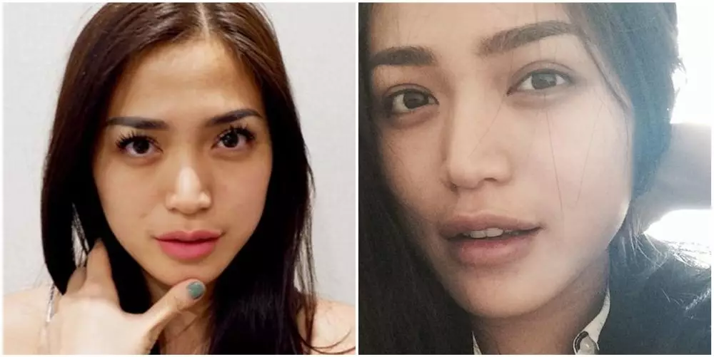 potret seleb pakai dan tanpa extension bulu mata © instagram