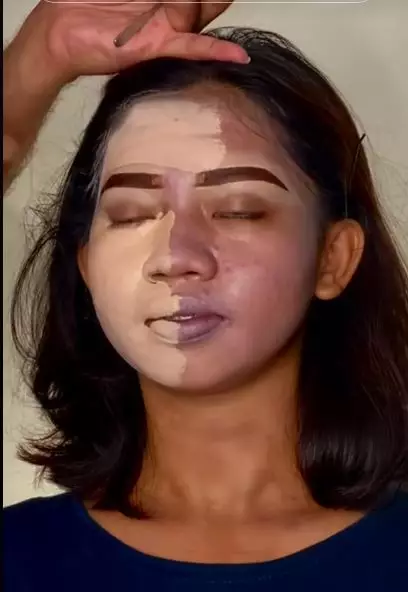 Transformasi makeup wajah wanita penuh jerawat berbagai sumber Transformasi makeup wajah wanita penuh jerawat berbagai sumber