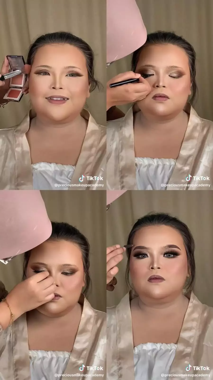 makeup chubby pengantin bollywood © TikTok