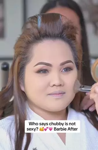 Transformasi makeup wanita tubuh berisi memukau TikTok