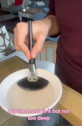 Atasi bulu brush makeup yang berantakan TikTok