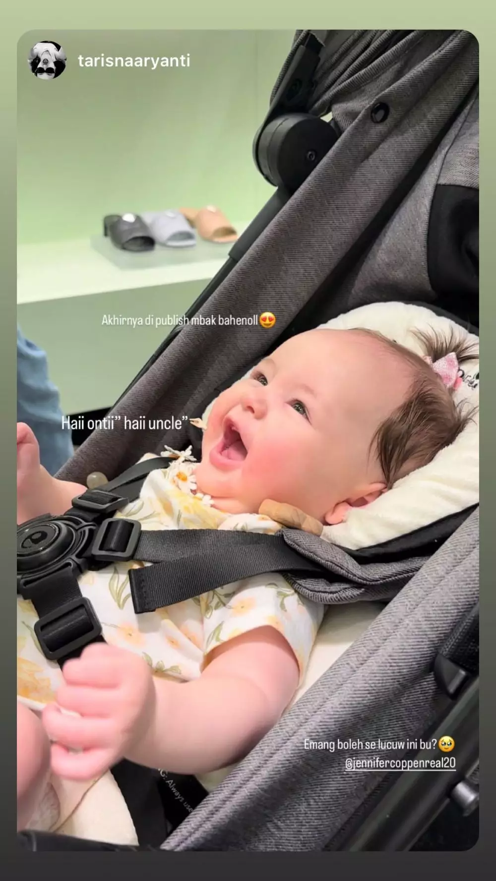 wajah anak jennifer coppen © Instagram