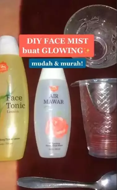 Cara mencerahkan wajah pakai air mawar  berbagai sumber