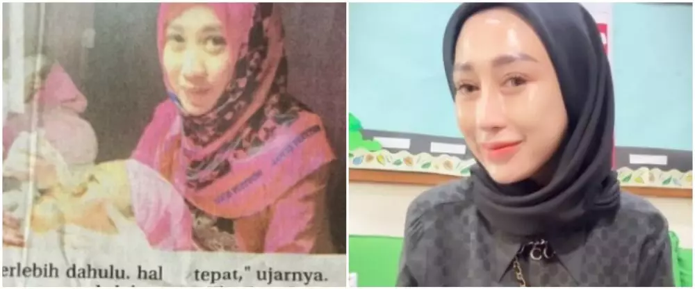dulu dan kini Reza Gladys © berbagai sumber