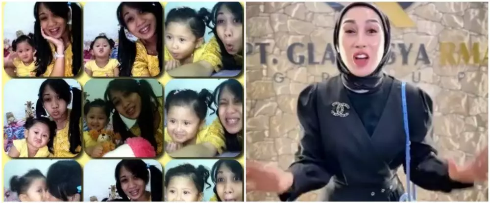 dulu dan kini Reza Gladys © berbagai sumber