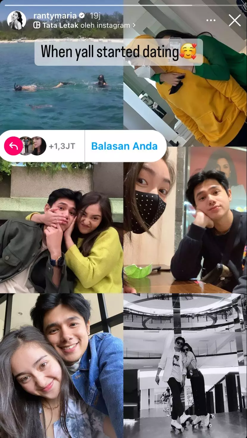 penampilan lawas seleb saat pacaran © instagram