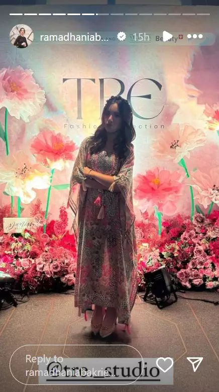 Mikhayla Bakrie debut model fashion  © 2024 brilio.net