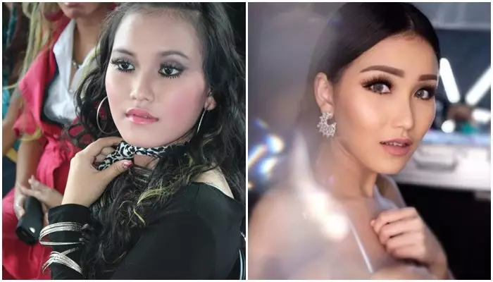 Gaya makeup 15 seleb sebelum dan sesudah terkenal berbagai sumber