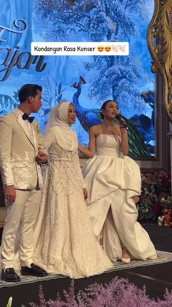 potret mahalini gaun saingi pengantin © berbagai sumber
