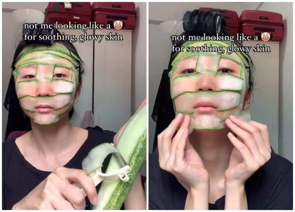 cara hilangkan flek hitam di wajah pakai timun. berbagai sumber