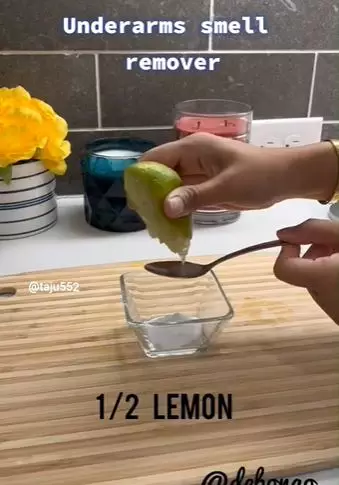 Lemon baking soda mengurangi bau asam pada ketiak Berbagai sumber