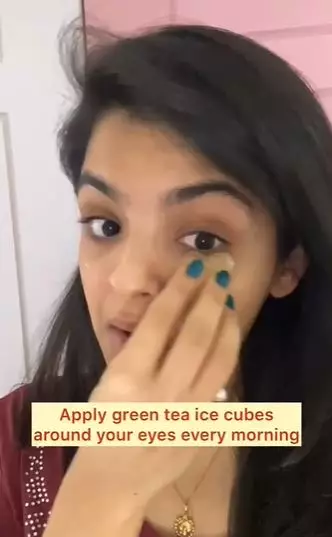 Teh hijau mata bengkak TikTok